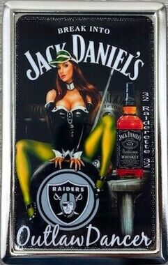 Cool Raiders Whiskey Cigarette ID Cash CC Storage Case